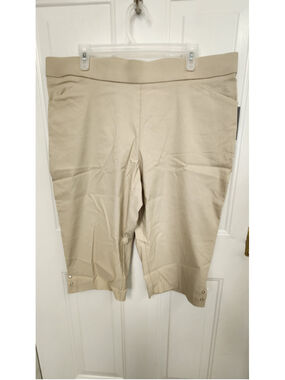 Counterparts Luxe Stretch Cropped Pants Beige Size XL